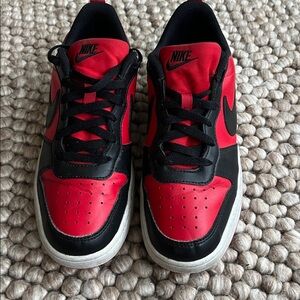 Nike Black and Red Athletic Shoes